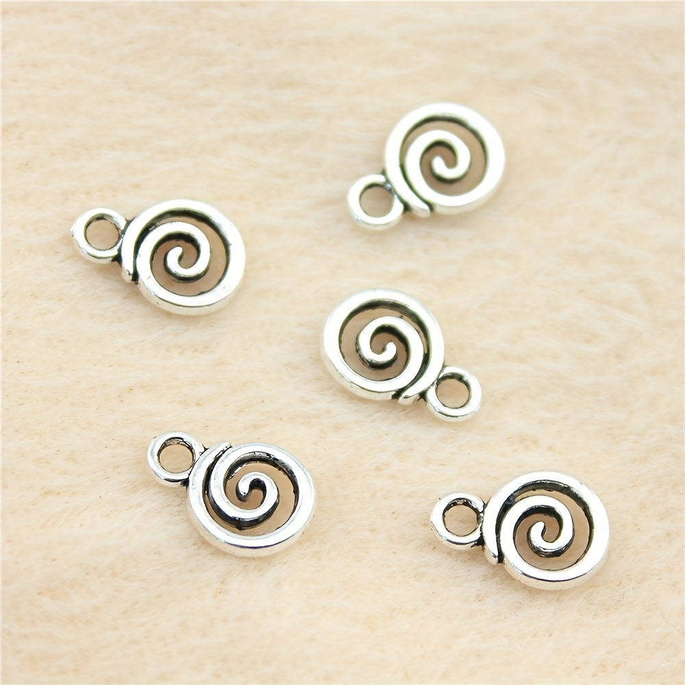 30pcs Ancient Silvery Charm Pendants for DIY Jewelry Making